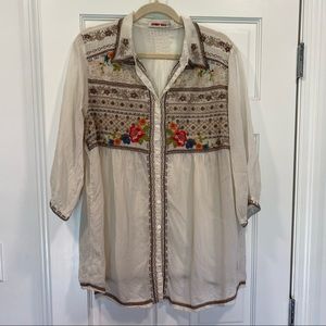 Johnny Was Embroidered Tunic
